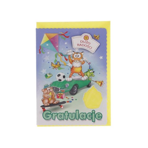 Kartka składana Gratulacje dzieci B6 Top Graphic
