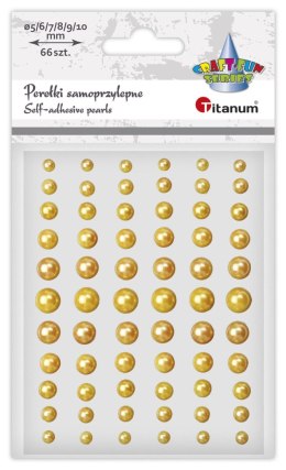 Kryształki Craft-Fun Series perełki złoty ciemny Titanum (24CY0394)