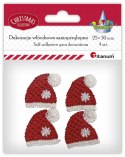 Ozdoba materiałowa Craft-Fun Series czapeczki 4 szt. Titanum (DIY-CH-MA-048)