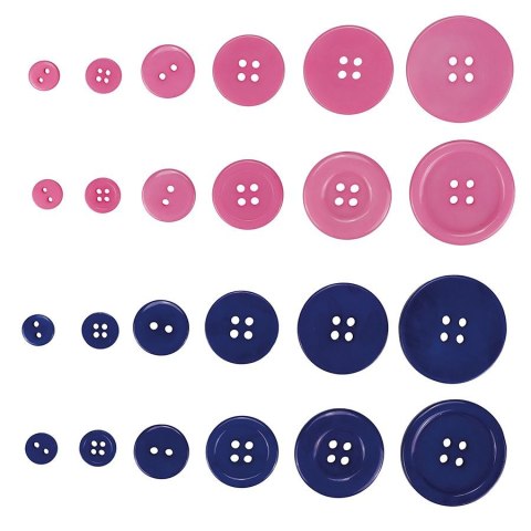 Guziki Craft-Fun Series plastikowe mix Titanum (24BR0202)