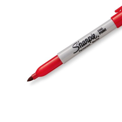 Marker permanentny wkład czerwony okrągła końcówka Paper Mate