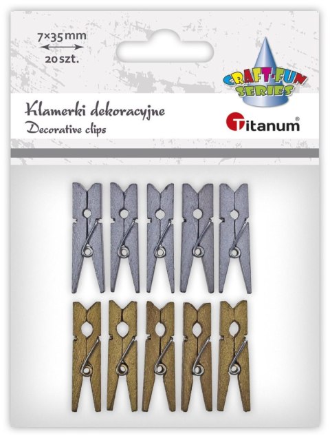 Ozdoba drewniana Craft-Fun Series klamerki Titanum (24BR0201-141)