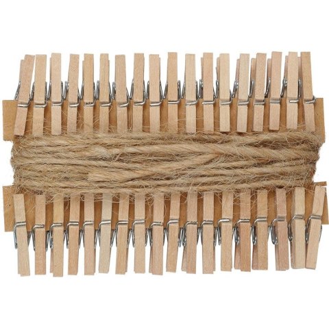 Ozdoba drewniana Craft-Fun Series klamerki ze sznurkiem Titanum (PJ497)