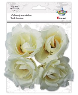 Ozdoba materiałowa Craft-Fun Series róże 4 szt. Titanum (D-TZW-230606B)