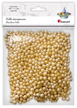 Ozdoba styropianowa Craft-Fun Series złote kulki styropianowe (mix)mm Titanum (23BR1218-13)