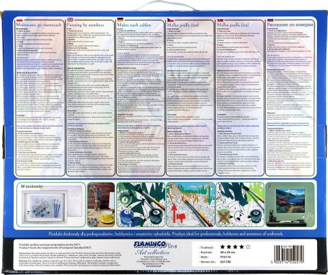 Zestaw kreatywny Malowanie po numerach 40x50cm Irysy Flamingo Line (FYS174)