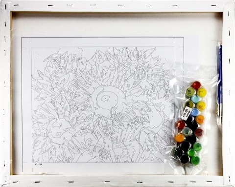 Zestaw kreatywny Malowanie po numerach 40x50cm Słoneczniki Flamingo Line (FDY29)