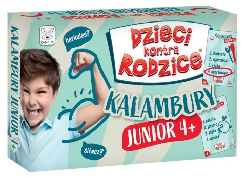 Gra karciana Dzieci kontra rodzice Kalambury Junior 4+ Kangur