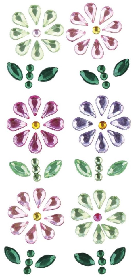 Kryształki Craft-Fun Series kwiaty mix Titanum (24MH0340)