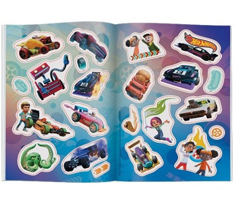 Książka dla dzieci Hot Wheels™ Kolorowanka z Naklejkami Ameet (NA-1601)
