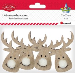 Ozdoba drewniana Craft-Fun Series Głowa renifera Titanum (DIY-E-24 (47))