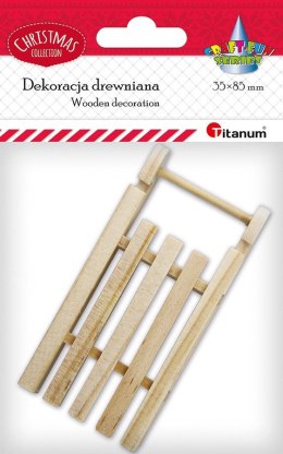 Ozdoba drewniana Craft-Fun Series Sanie drewniane Titanum (24BR0201-235)