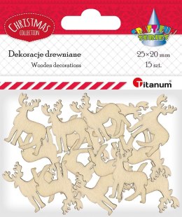 Ozdoba drewniana Craft-Fun Series renifery Titanum (DIY-CH-MA-016)