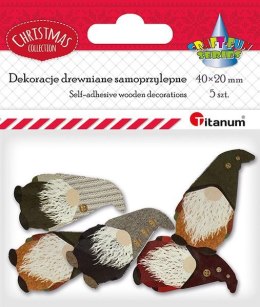 Ozdoba papierowa Craft-Fun Series Skrzat 5 szt Titanum (DIY-CH-MA-021)