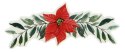 Ozdoba papierowa Craft-Fun Series girlanda z poinsecją Titanum (5szt/6x2,5cm)