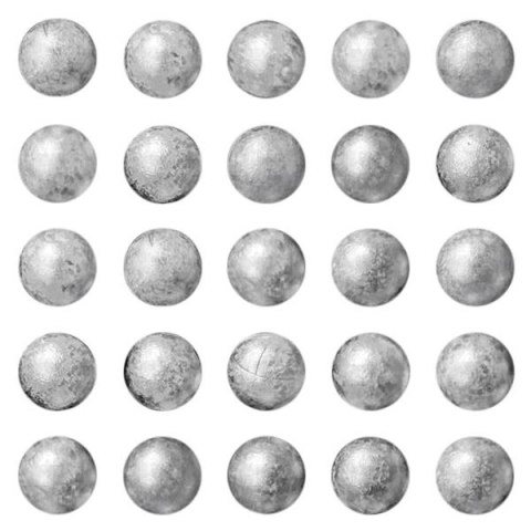 Ozdoba styropianowa Craft-Fun Series Srebrne kulki styropianowe Titanum