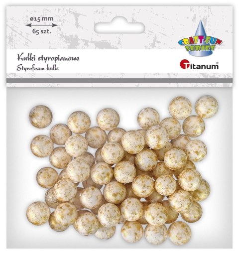 Ozdoba styropianowa Craft-Fun Series złote kulki styropianowe Titanum (23BR1218-14)