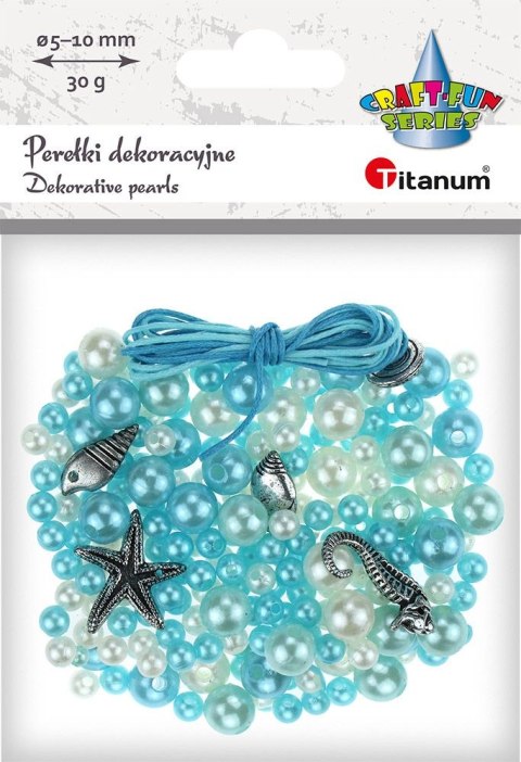 Perełki Craft-Fun Series zestaw do zrobienia biżuterii Titanum (BR230008-blue)