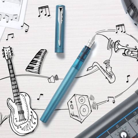 Ekskluzywne pióro tłoczkowe VECTOR XL Teal M Parker (2159746)