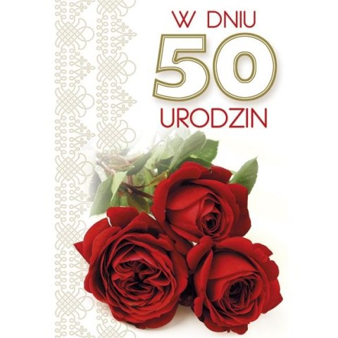 Kartka składana B6 URODZINY Pol-Mak (B6GE_ur_ML)