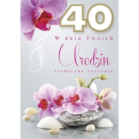 Kartka składana B6 URODZINY Pol-Mak (B6GE_ur_ML)