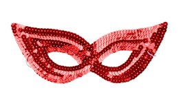 Maska cekinowa czerwona Arpex (KM8121)