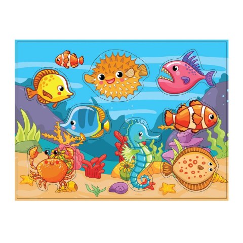 Układanka drewniana łowienie rybek Smily Play (SPW83609)