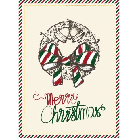 Kartka składana BN 21 WIANEK ADWENTOWY B6 Henry (5907465663915)