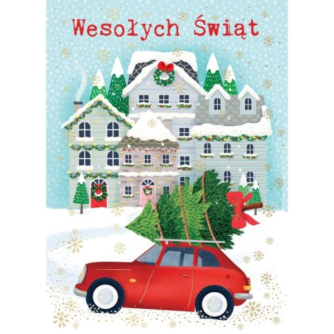 Kartka składana BN AUTO Z CHOINKĄ B6 Henry (5905701483433)