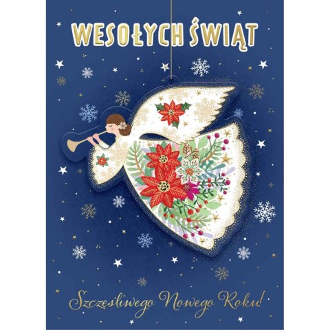 Kartka składana BN z zawieszka ANIOŁEK B6 Henry (5905701483488)