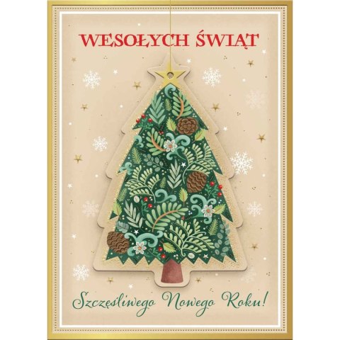 Kartka składana BN z zawieszka CHOINKA B6 Henry (5905701483518)