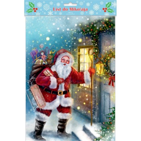 Kartka składana A4 LIST DO MIKOŁAJA MIKOŁAJ U DRZWI Henry (5905701485680)