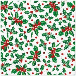 Serwetki Coktail BN Holly Pattern różne bibuła Paw (SDC238800)