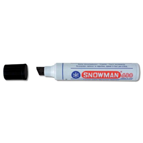 Marker permanentny Jumbo czarny wkład czarny 2-1.1mm ścięta końcówka Snowman