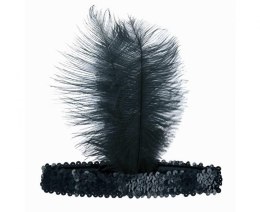 Opaska z piórem czarna Godan (YH-OKCZ)