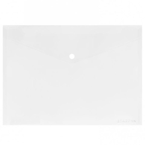 Teczka plastikowa na guzik Office A4 transparentna Starpak (449976)