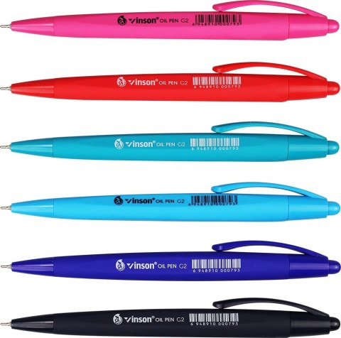 Długopis olejowy Vigor G2 wkład niebieski 0,7mm Vinson