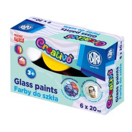 Farba do malowania na szkle kolor: mix 20ml 6 kolor. Astra Fun (301124006)