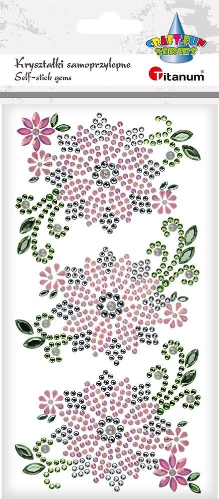 Kryształki Craft-Fun Series kwiaty różowe Titanum (24MH03218)