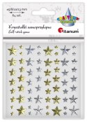Kryształki Craft-Fun Series gwiazdki złoty/srebrny Titanum (24MH0381)