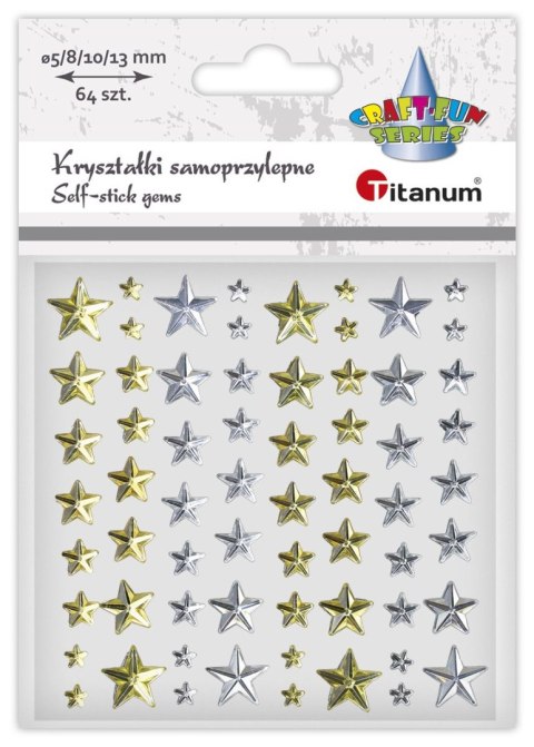 Kryształki Craft-Fun Series gwiazdki złoty/srebrny Titanum (24MH0381)