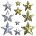 Kryształki Craft-Fun Series gwiazdki złoty/srebrny Titanum (24MH0381)