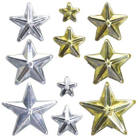 Kryształki Craft-Fun Series gwiazdki złoty/srebrny Titanum (24MH0381)