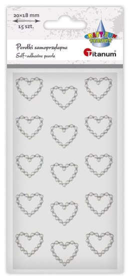 Kryształki Craft-Fun Series serca białe Titanum (24SL0329)