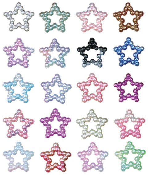 Kryształki Craft-Fun Series gwiazdki mix Titanum (24MH0316)