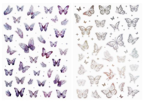 Naklejka (nalepka) Craft-Fun Series Naklejki laserowe motyle Titanum (24XQ0501-8 C)