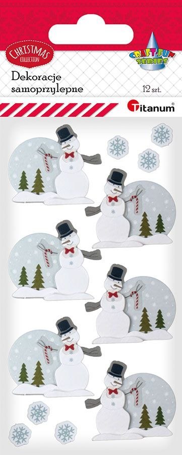 Naklejka (nalepka) Craft-Fun Series bałwanki Titanum (21XQ1128)