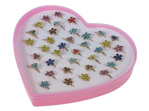 Pierścionek zestaw 36szt. Adar (605794)