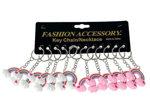 Brelok tęcza silikonowa, karta 12szt. Adar (614697)