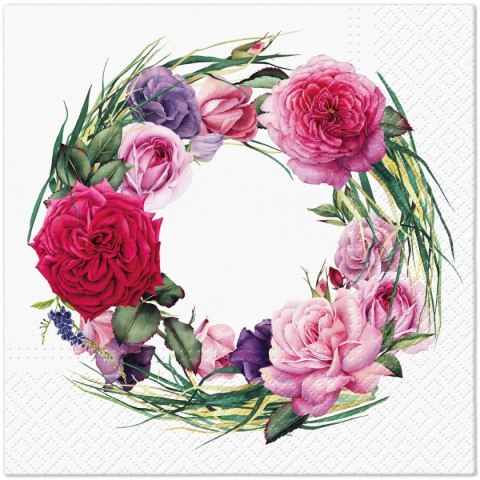 Serwetki Lunch Gorgeous Wreath mix nadruk papier Paw (SDL148000)